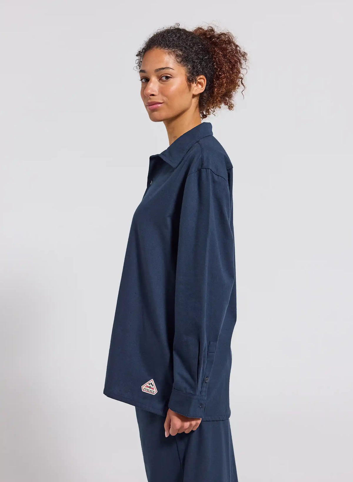 Pyjama Paul flanelle 100% coton bleu marine-6