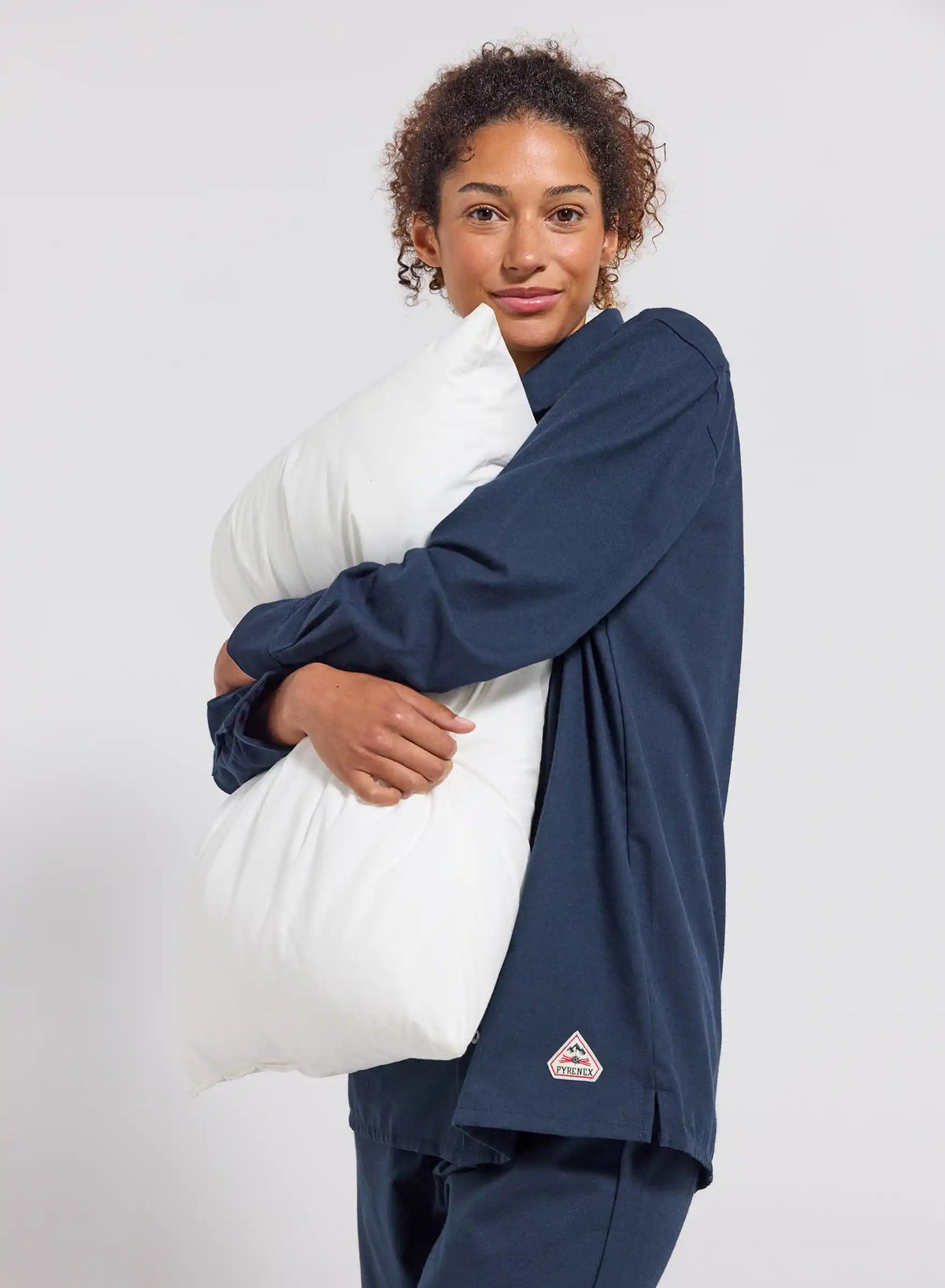 Pyjama Paul flanelle 100% coton bleu marine