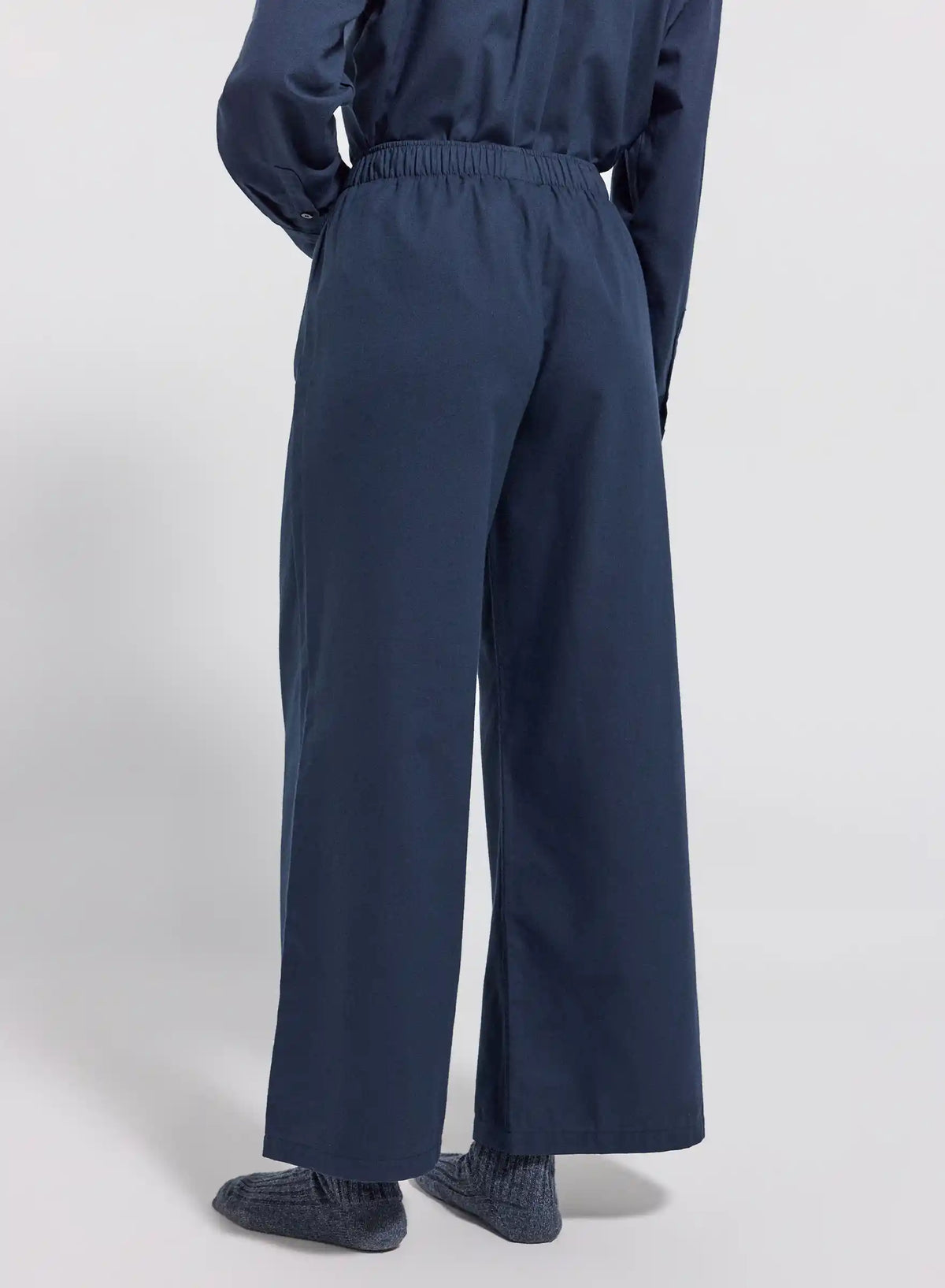 Pyjama Paul flanelle 100% coton bleu marine
