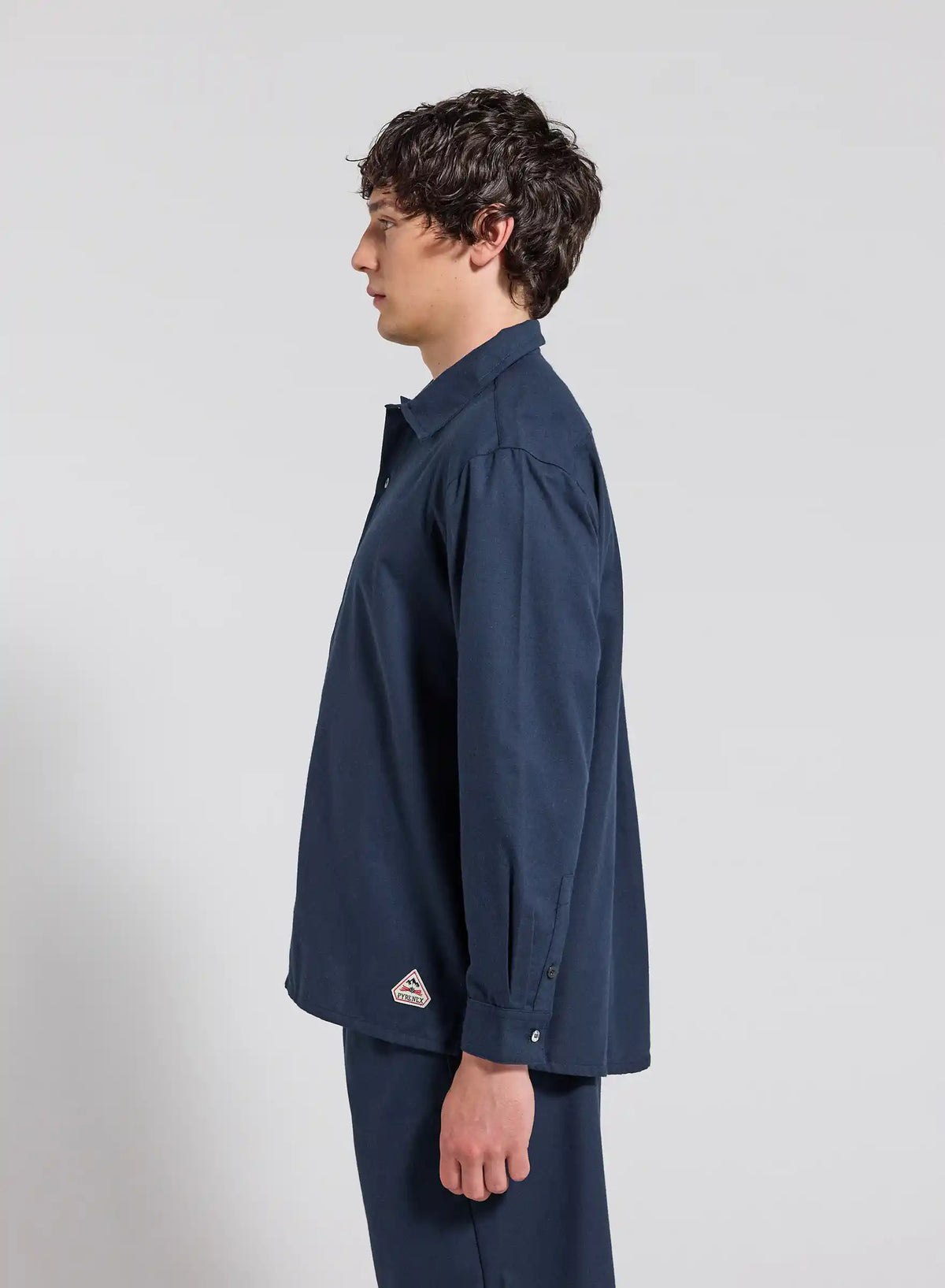 Pyjama Paul flanelle 100% coton bleu marine-5