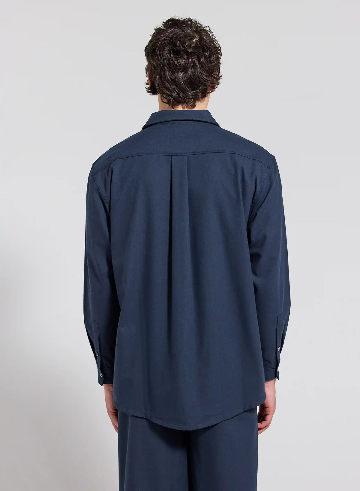 Pyjama Paul flanelle 100% coton bleu marine