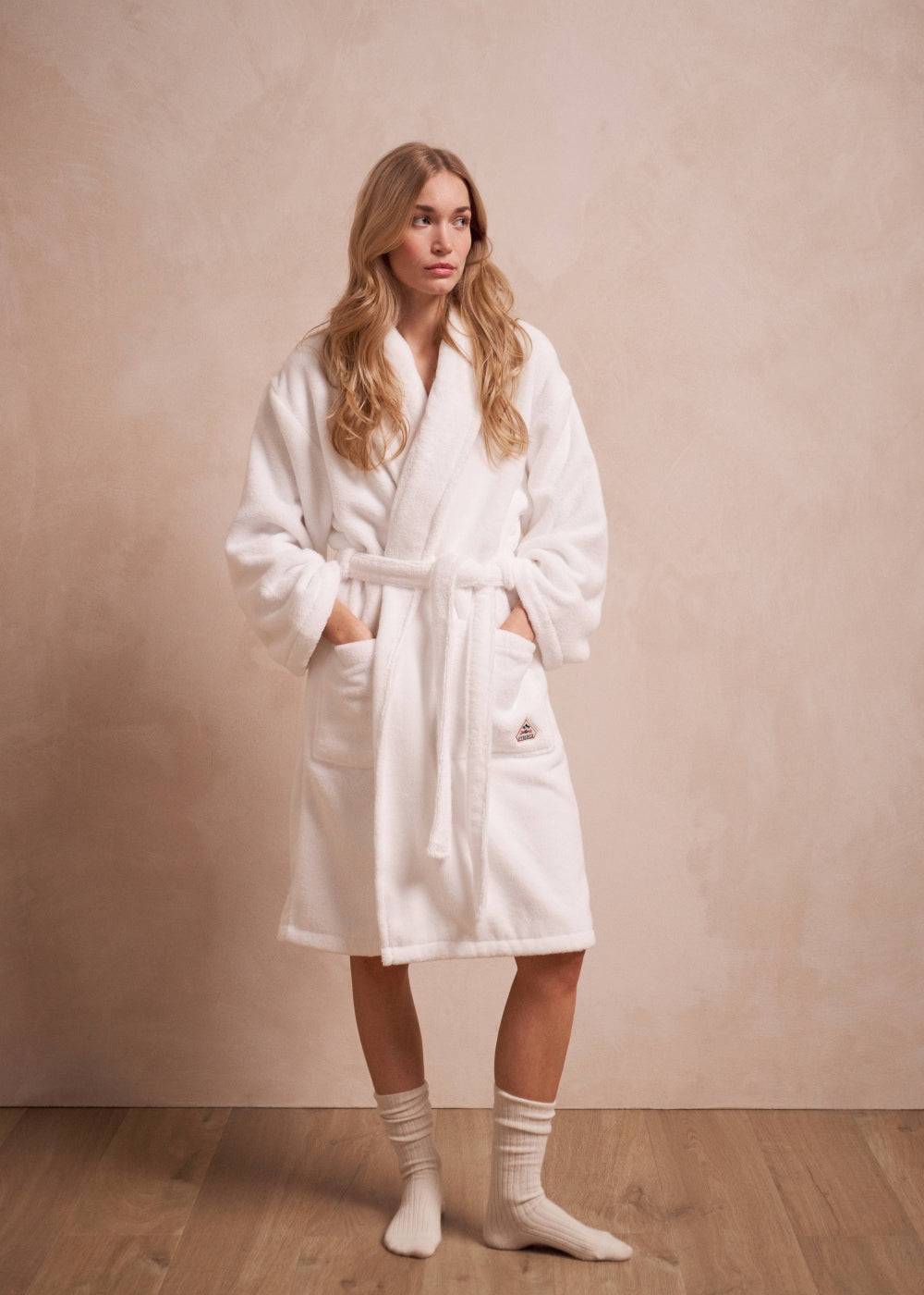 Hana white cotton bathrobe-1