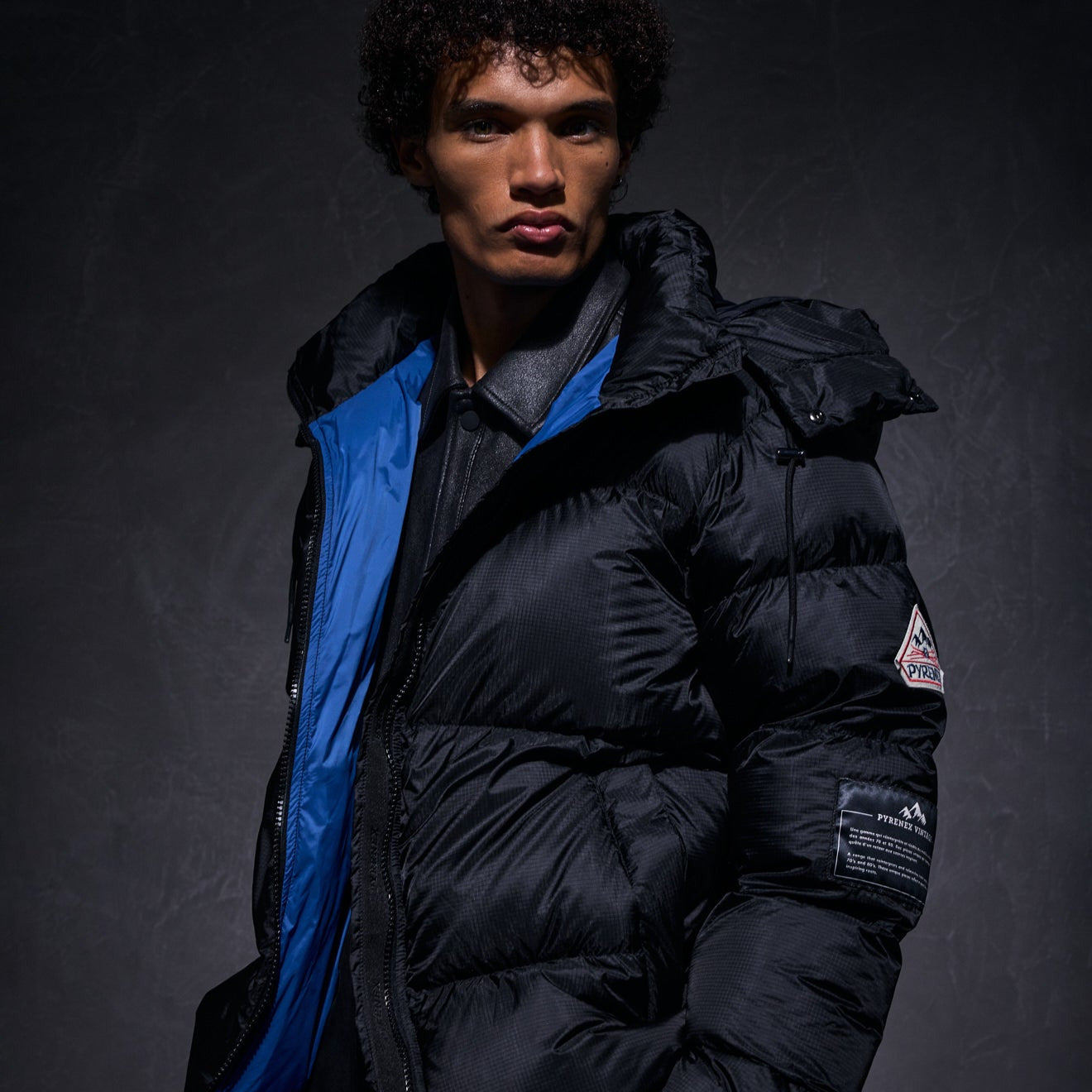 Shift Hooded Ripstop Pyrenex x Wildside unisex down jacket black-5