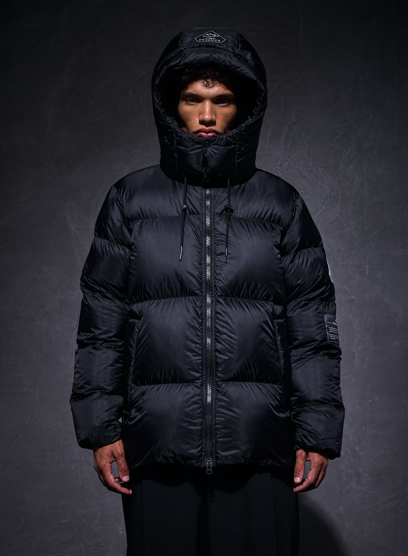 Doudoune homme Shift Hooded Ripstop Pyrenex x Wildside noire