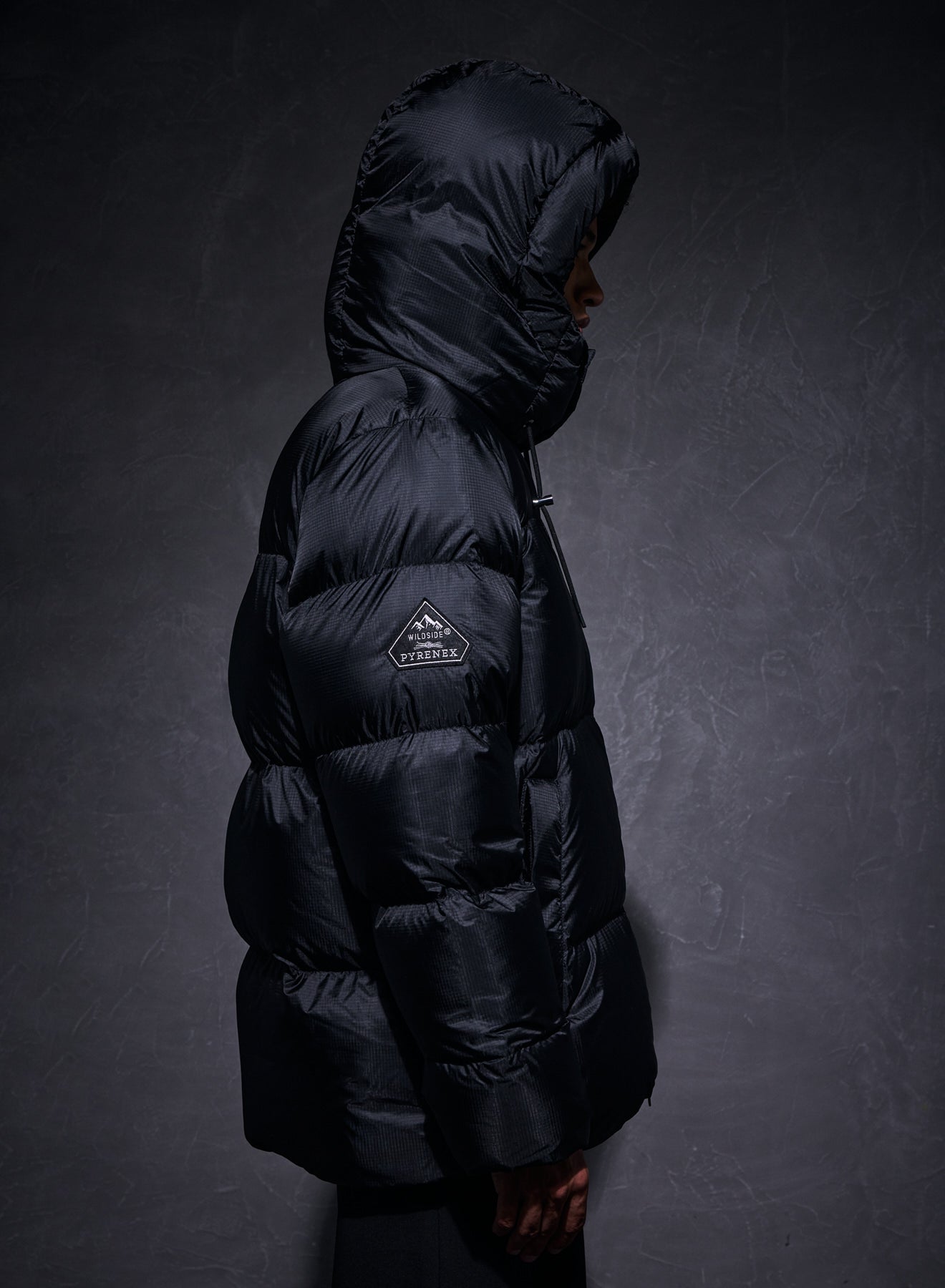 Shift Hooded Ripstop Pyrenex x Wildside unisex down jacket black-10