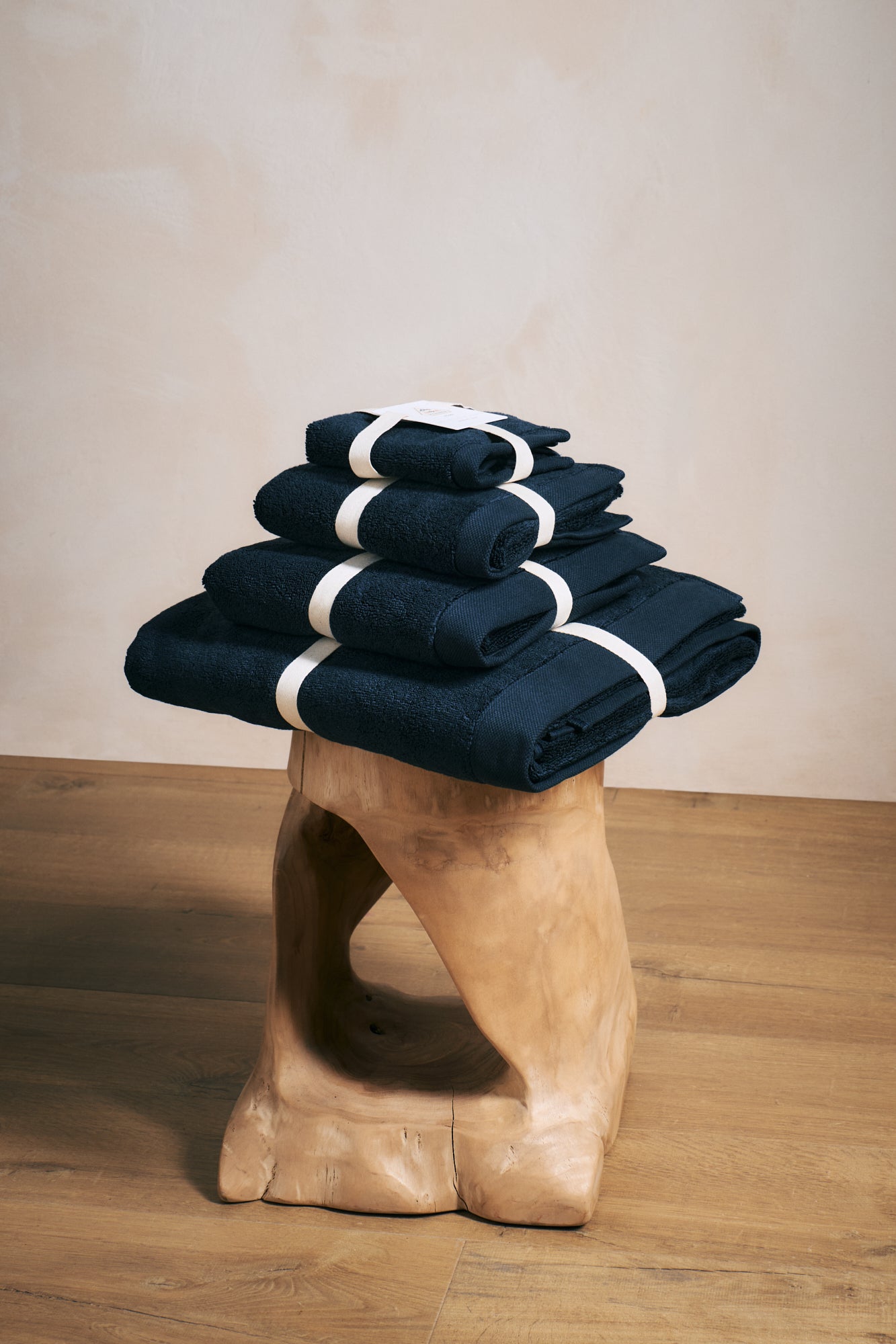 Hana dark blue maxi bath towel-1