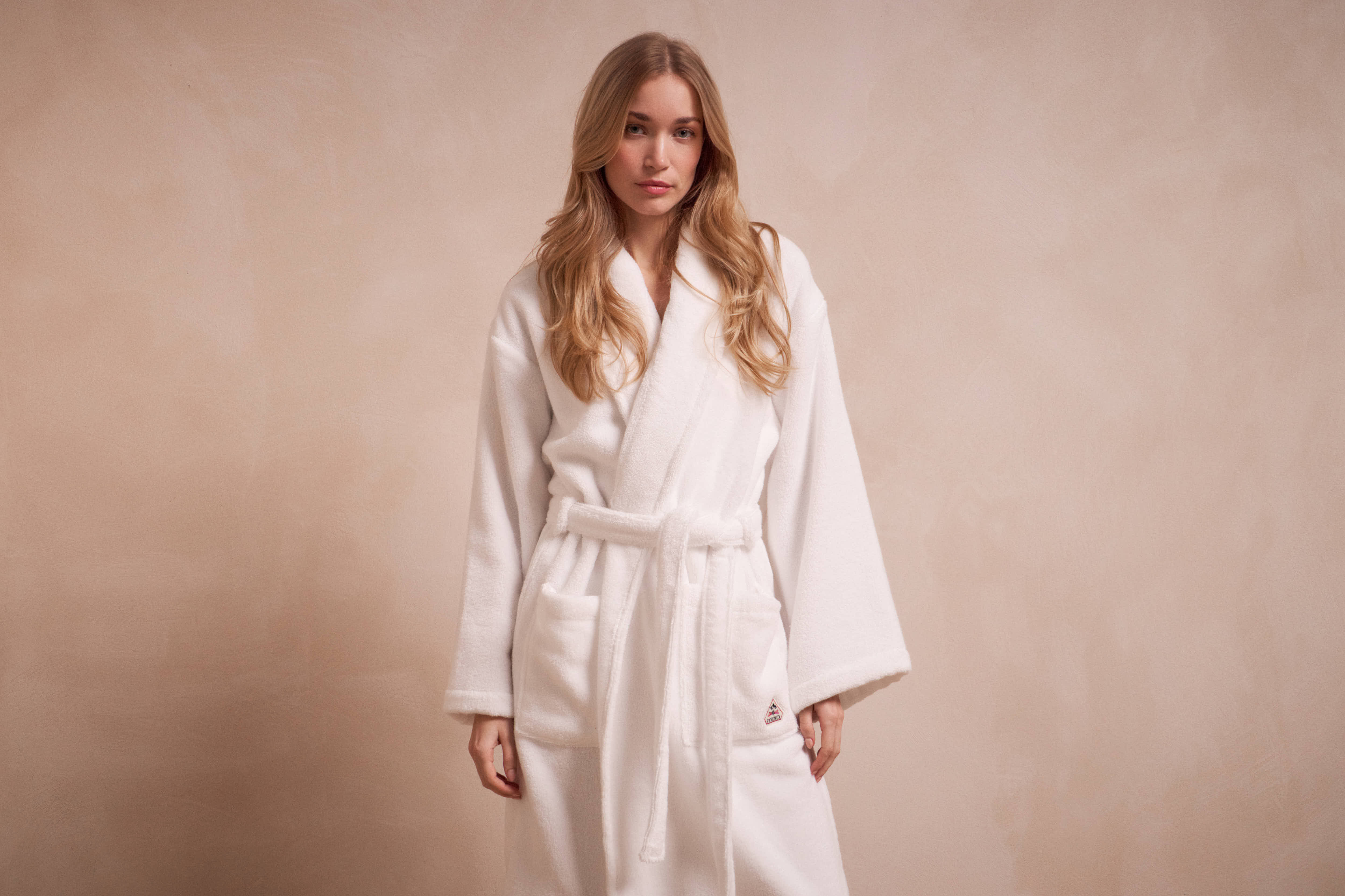 Hana white cotton bathrobe-5