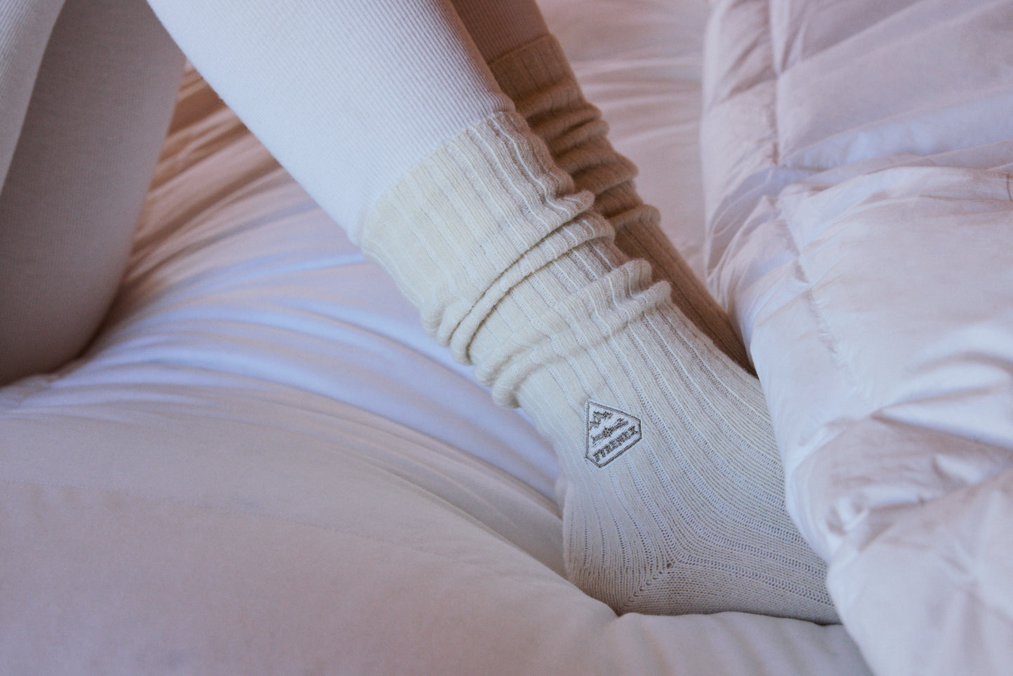 Beige Cocoon Socken