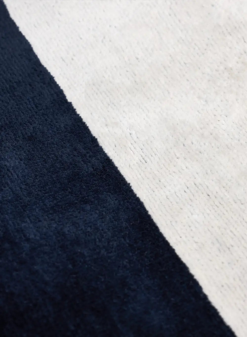 Drap de plage Sora 100% coton rayures tissées bleu-4