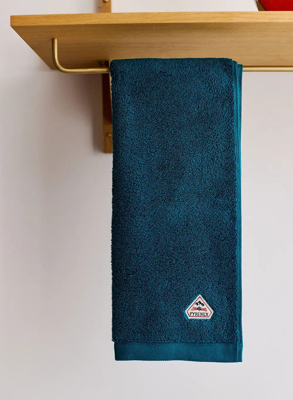 Set de deux serviettes invités bleu paon Hana