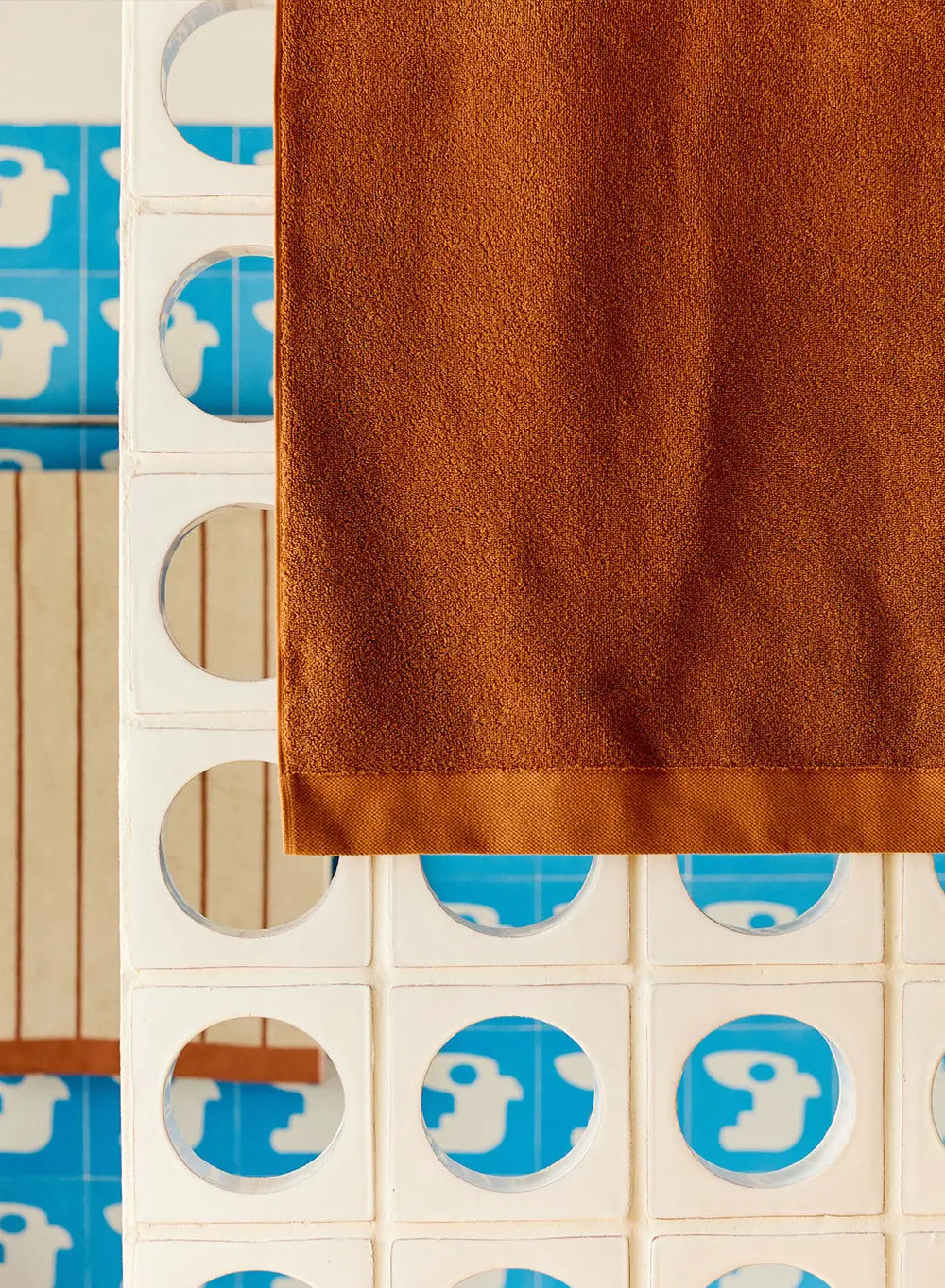 Serviette de toilette terracotta Hana-3
