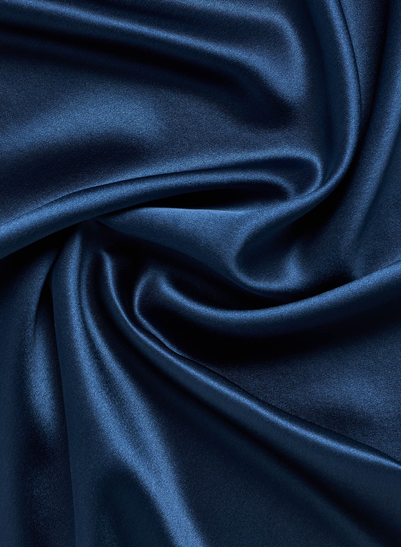 Coffret soie bleu marine