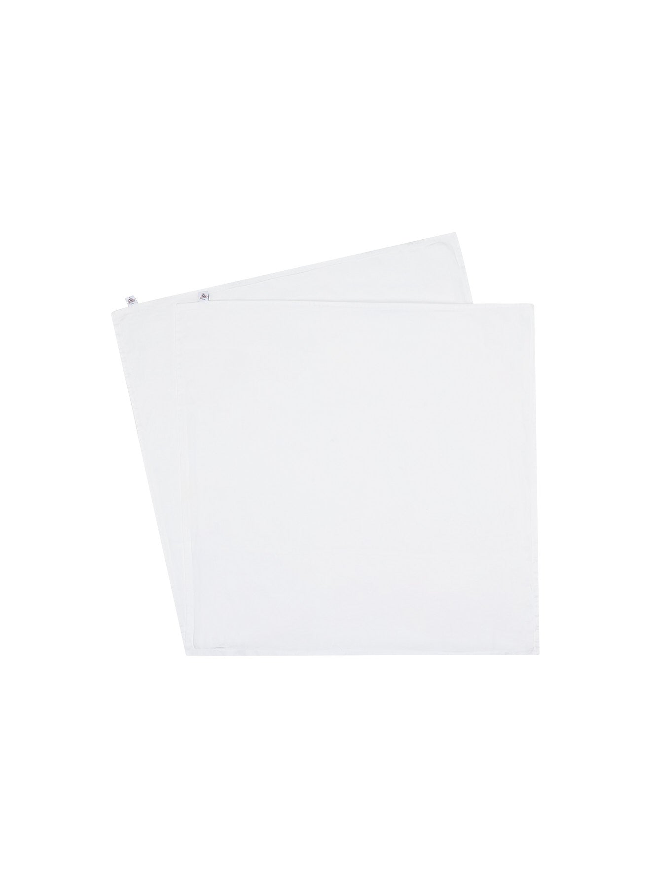 Kissenbezüge x2, uni weiß, aus Baumwolle und TENCEL™ Lyocell-5