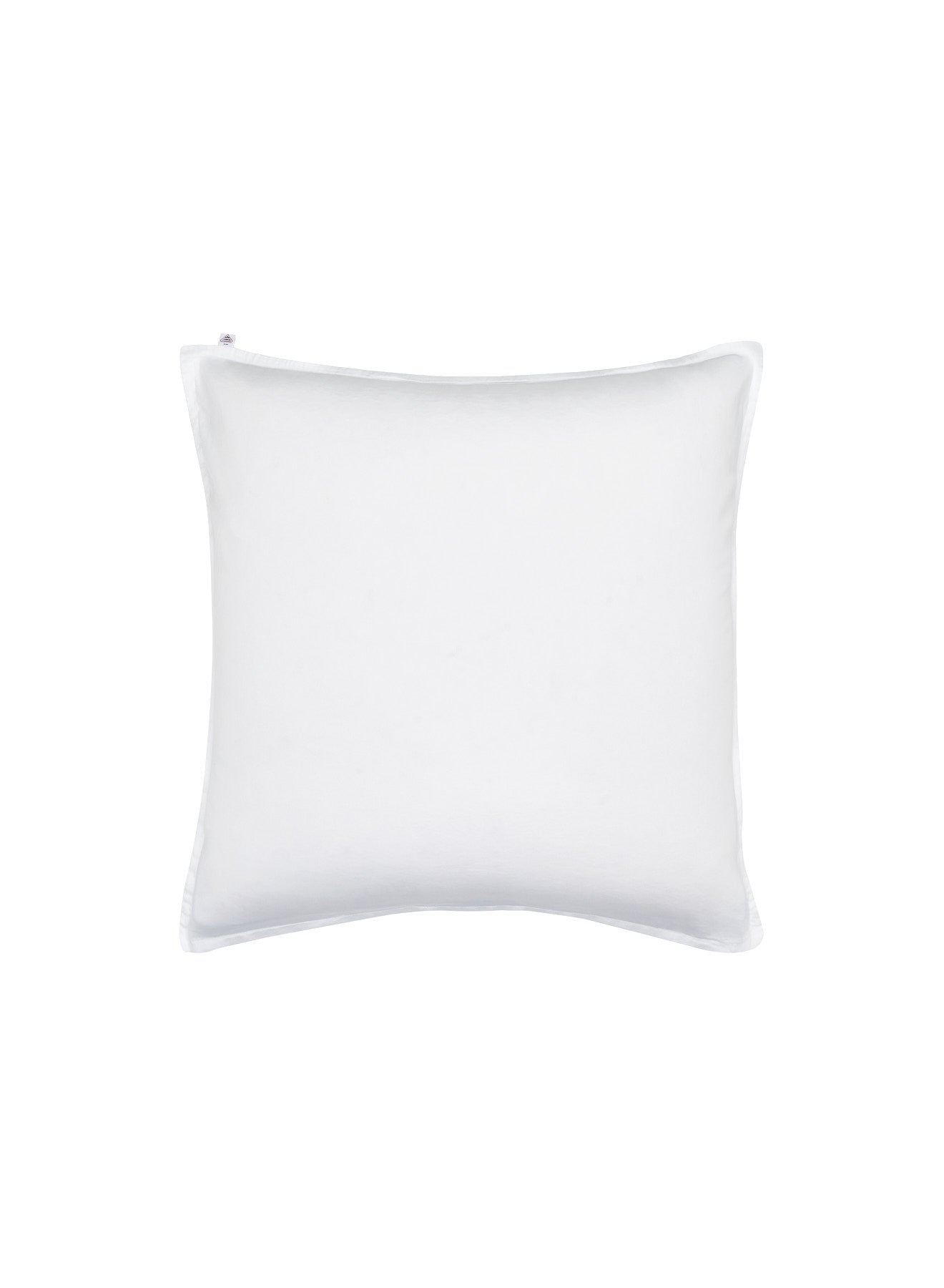 Taies d'oreiller x2 unies blanches en coton et tencel lyocell