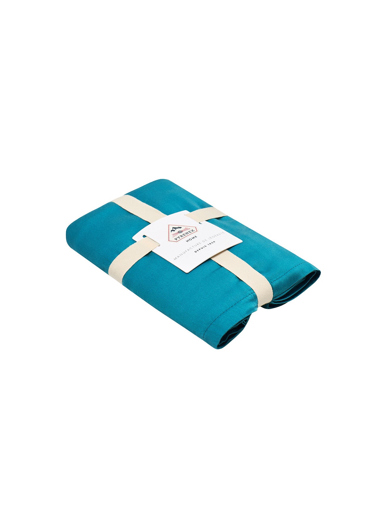 Kissenbezüge 2er-Set unifarben Pfauenblau aus Baumwolle und TENCEL™ Lyocell-4