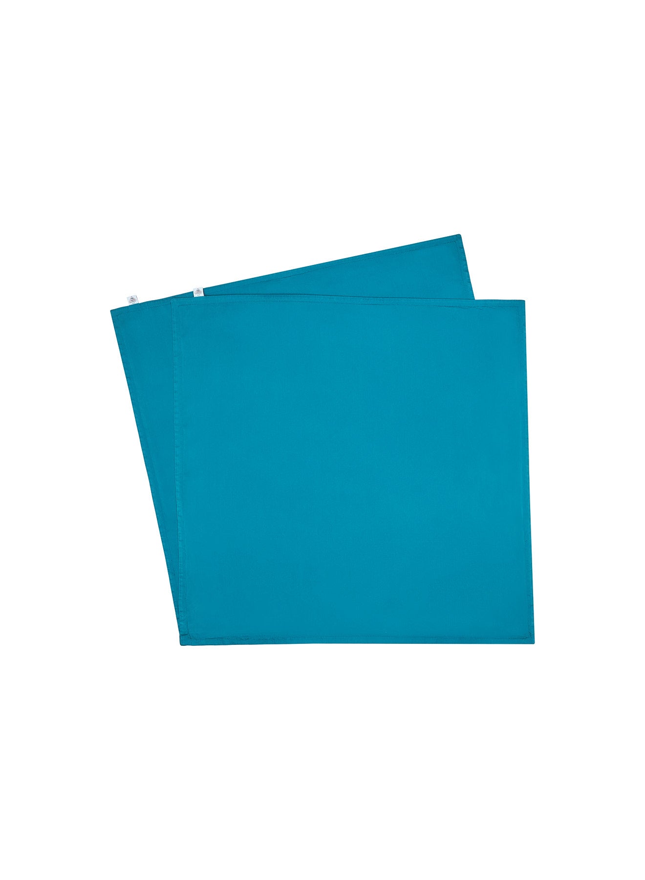 Kissenbezüge 2er-Set unifarben Pfauenblau aus Baumwolle und TENCEL™ Lyocell-6