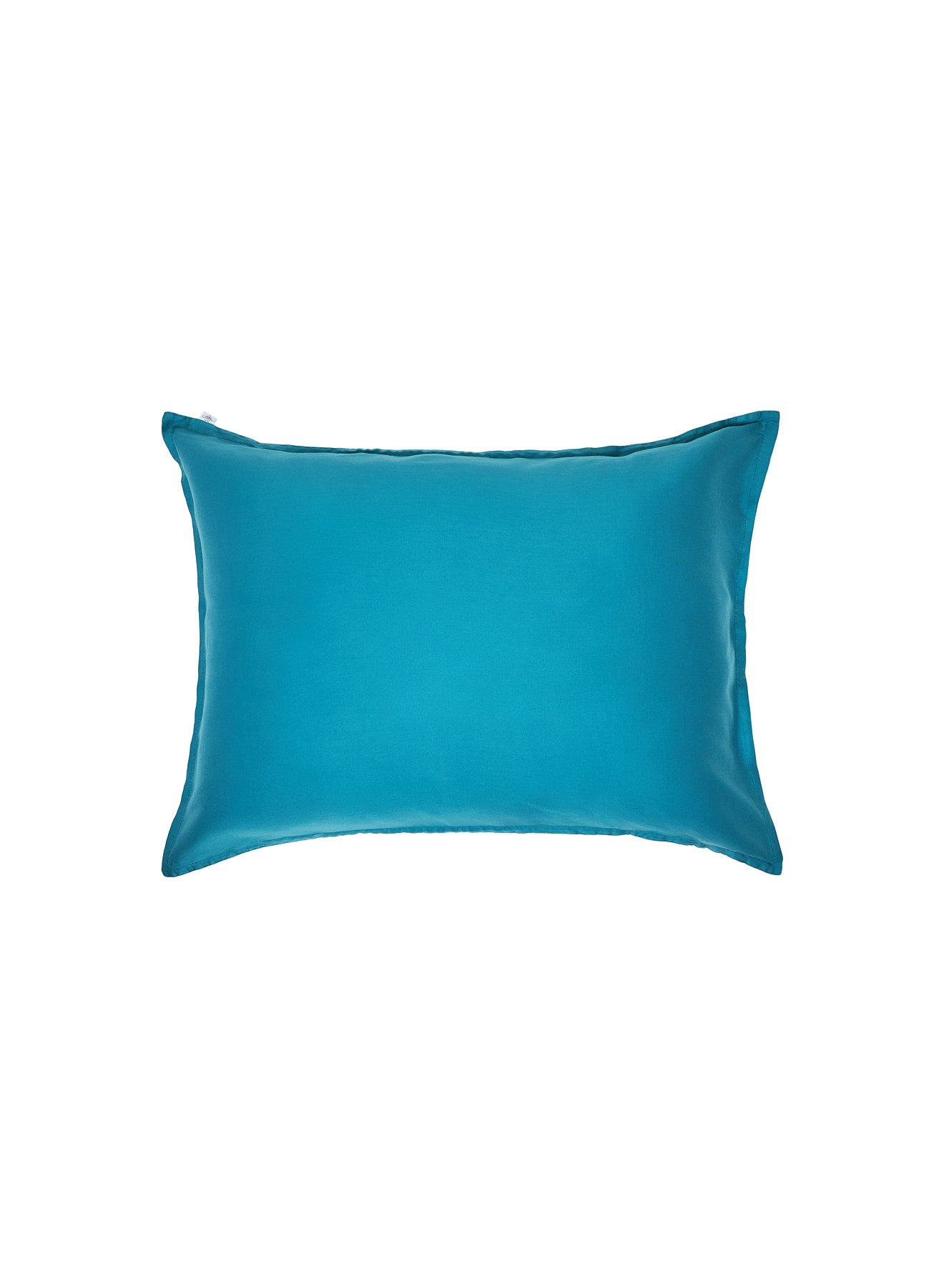 Kissenbezüge 2er-Set unifarben Pfauenblau aus Baumwolle und TENCEL™ Lyocell-7