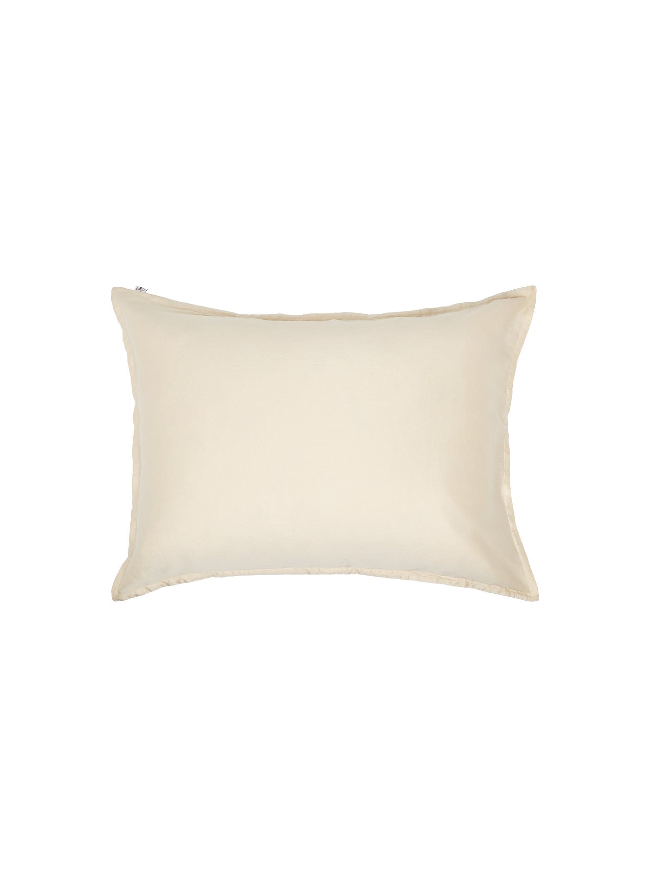 Kissenbezüge x2 unifarben ecru aus Baumwolle und TENCEL™ Lyocell-3