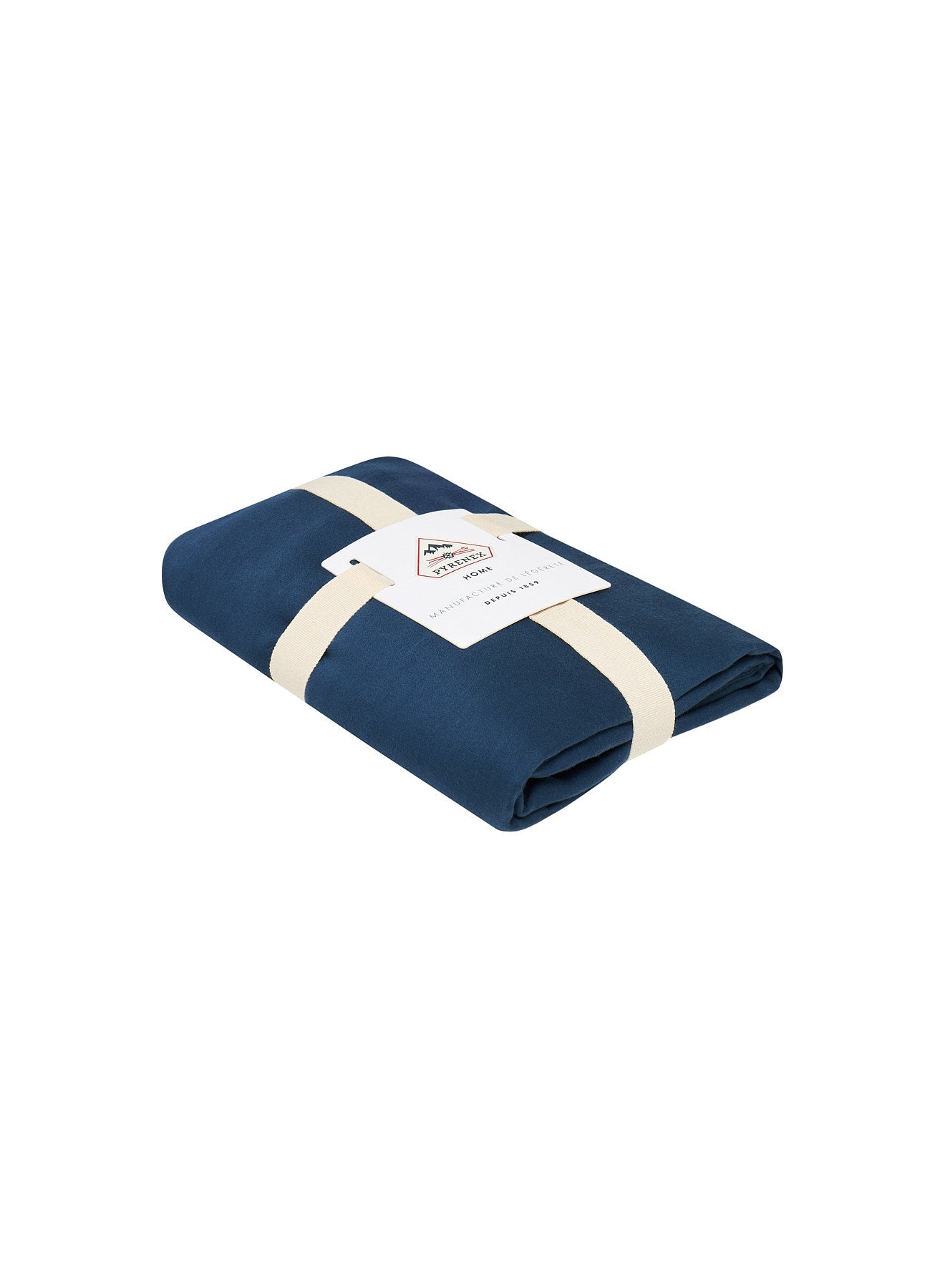Kopfkissenbezüge x2, unifarben, Tintenblau aus Baumwolle und TENCEL™ Lyocell-4