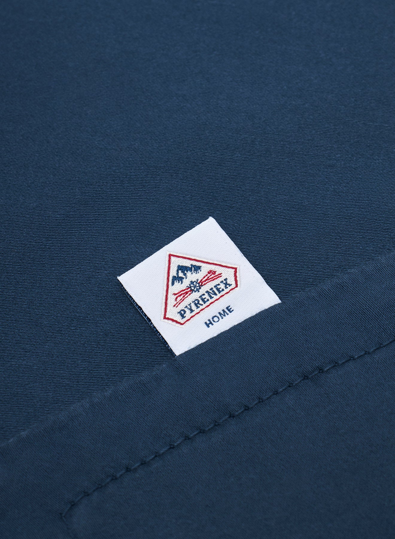 Kopfkissenbezüge x2, unifarben, Tintenblau aus Baumwolle und TENCEL™ Lyocell-6