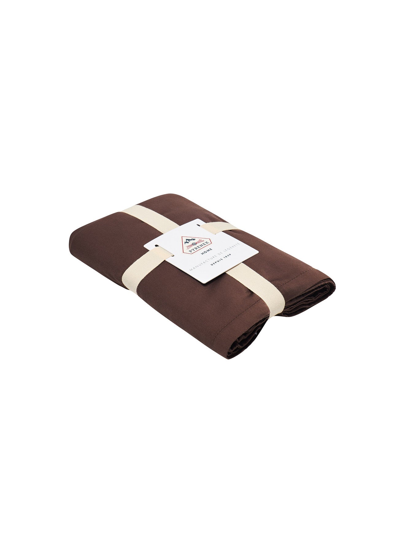 Kissenbezüge x2 einfarbig schokoladenbraun aus Baumwolle und TENCEL™ Lyocell-6