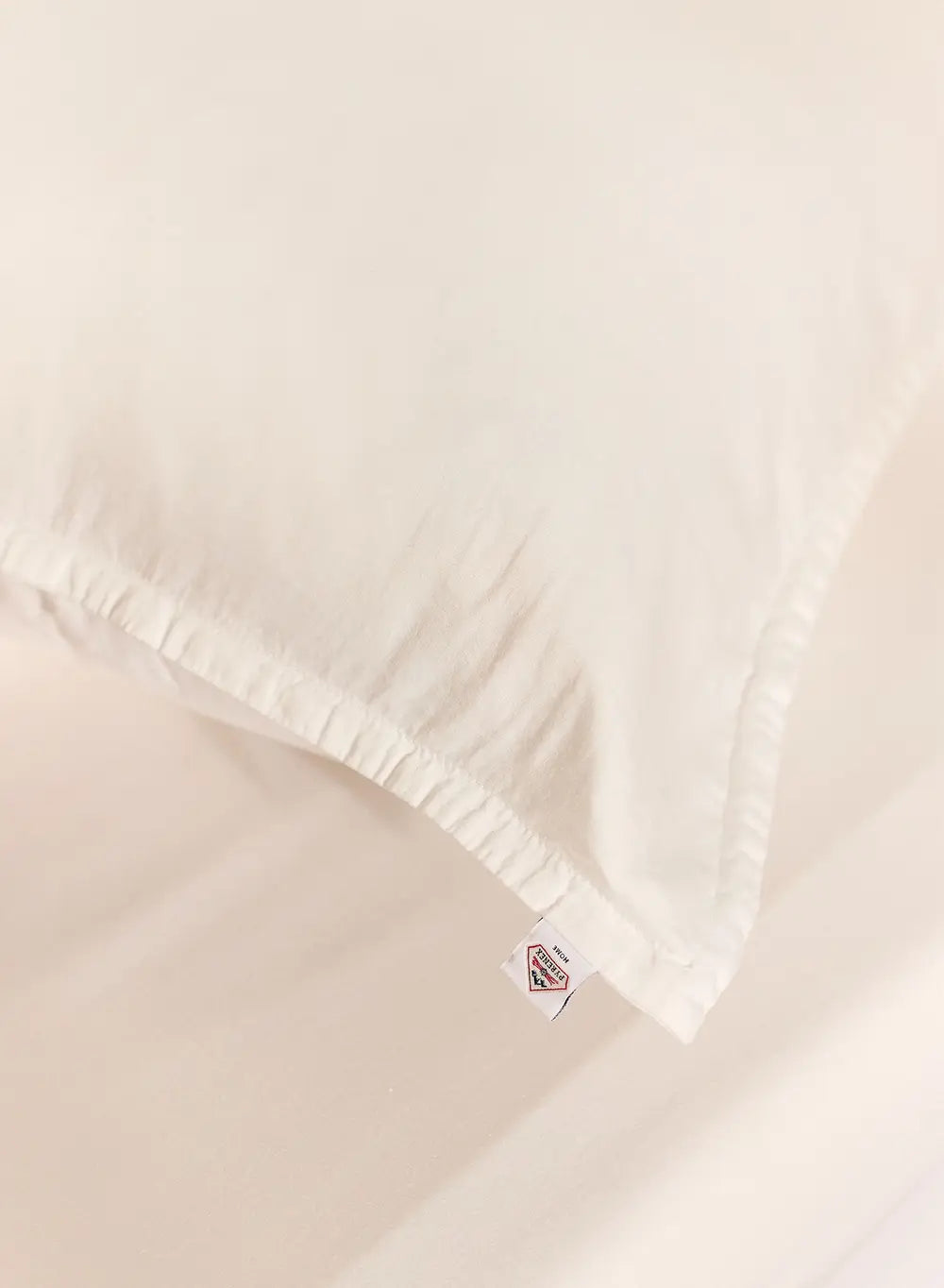 Kissenbezüge x2, uni weiß, aus Baumwolle und TENCEL™ Lyocell-3
