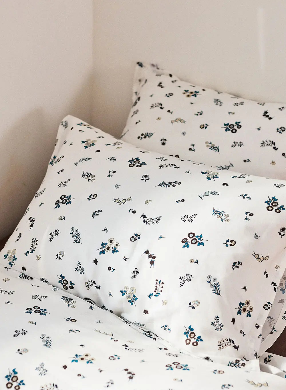 Taies d'oreiller x2 motifs floraux en coton et TENCEL™ Lyocell