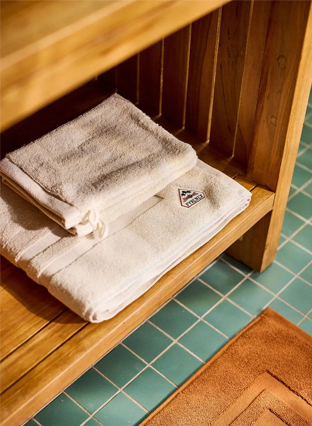 Tapis de bain écru Hana