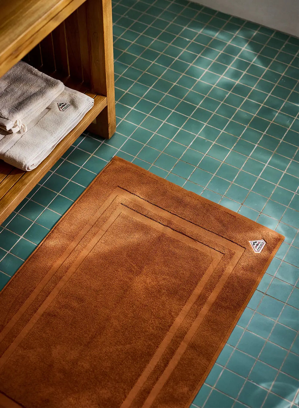 Tapis de bain terracotta Hana