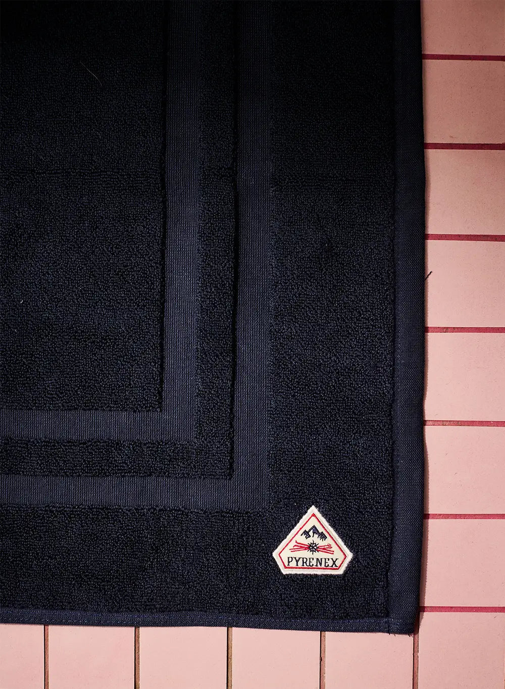 Hana dark blue bath mat-1
