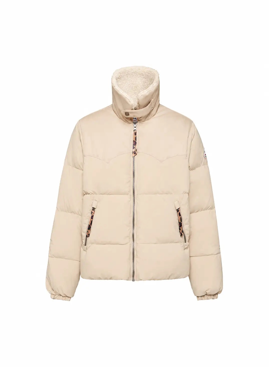 Doudoune Violette femme Pyrenex x Balzac beige clair-11