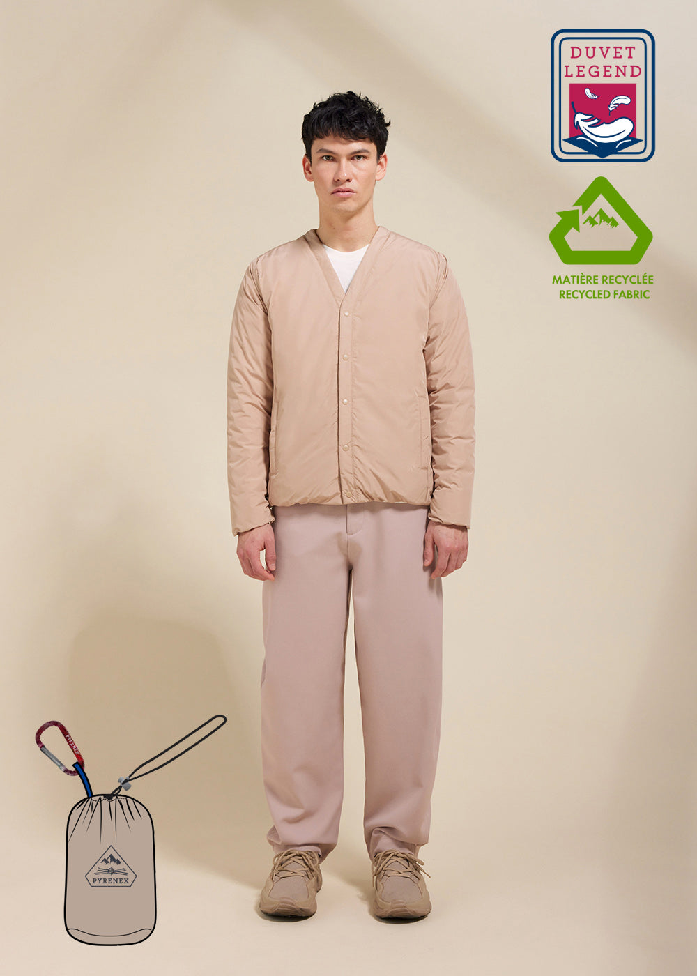 Blouson léger homme Hover Cuban sand-1