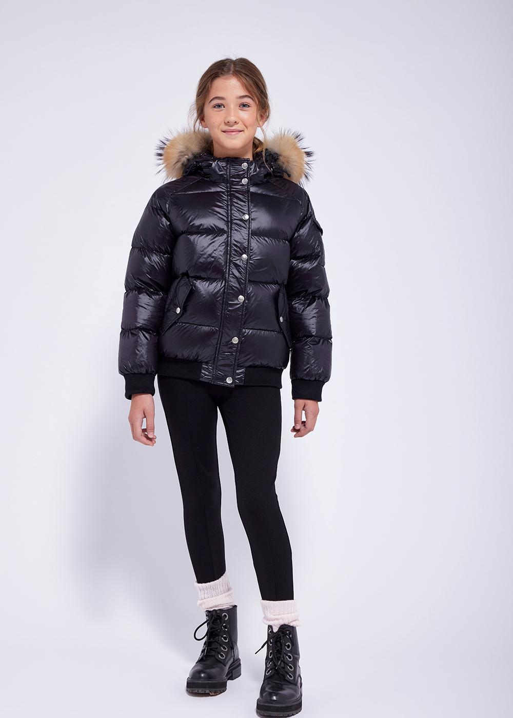 Aviator bomber for girl black-1