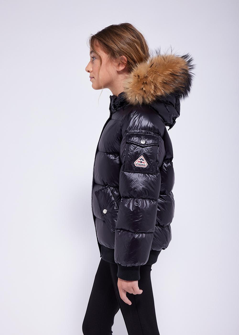 Aviator bomber for girl black