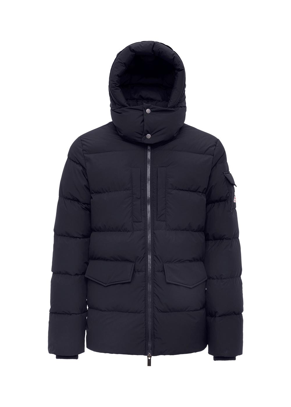 Men's Pyrenex Sterling hooded warm down jacket black-5