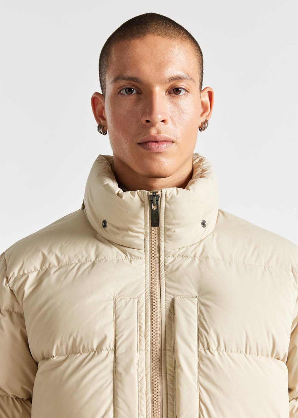 Herren-Daunenjacke mit Kapuze Pyrenex Sterling Brauner Reis-5