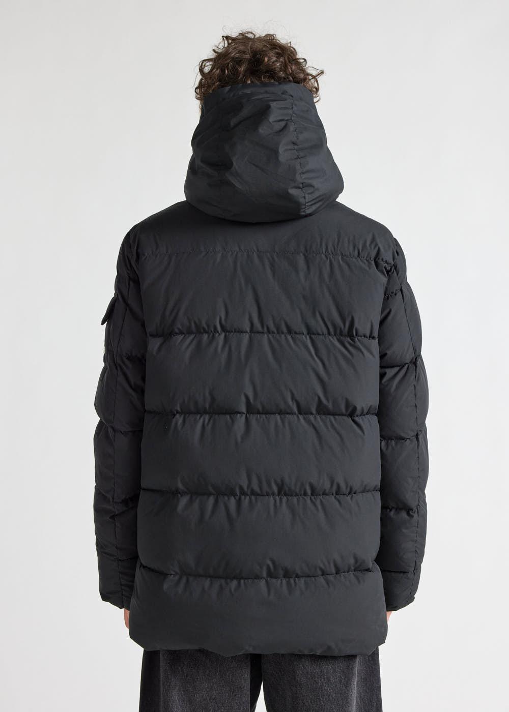 Men's Pyrenex Sterling hooded warm down jacket black