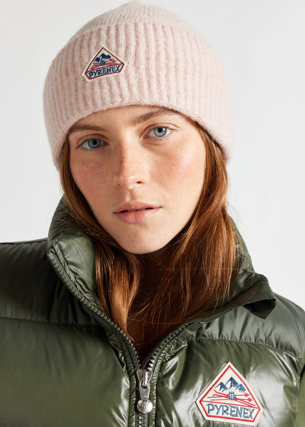 Pyrenex Soazig wool beanie peach whip-1