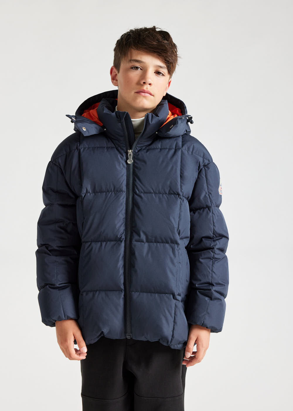 Kids' Pyrenex Alma hooded down jacket amiral-2