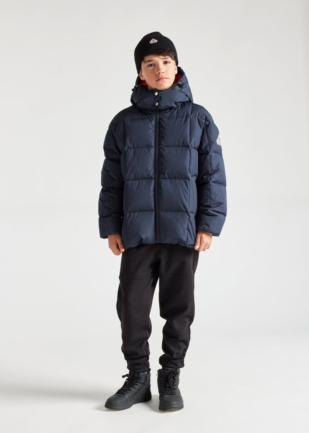 Kids' Pyrenex Alma hooded down jacket amiral-1