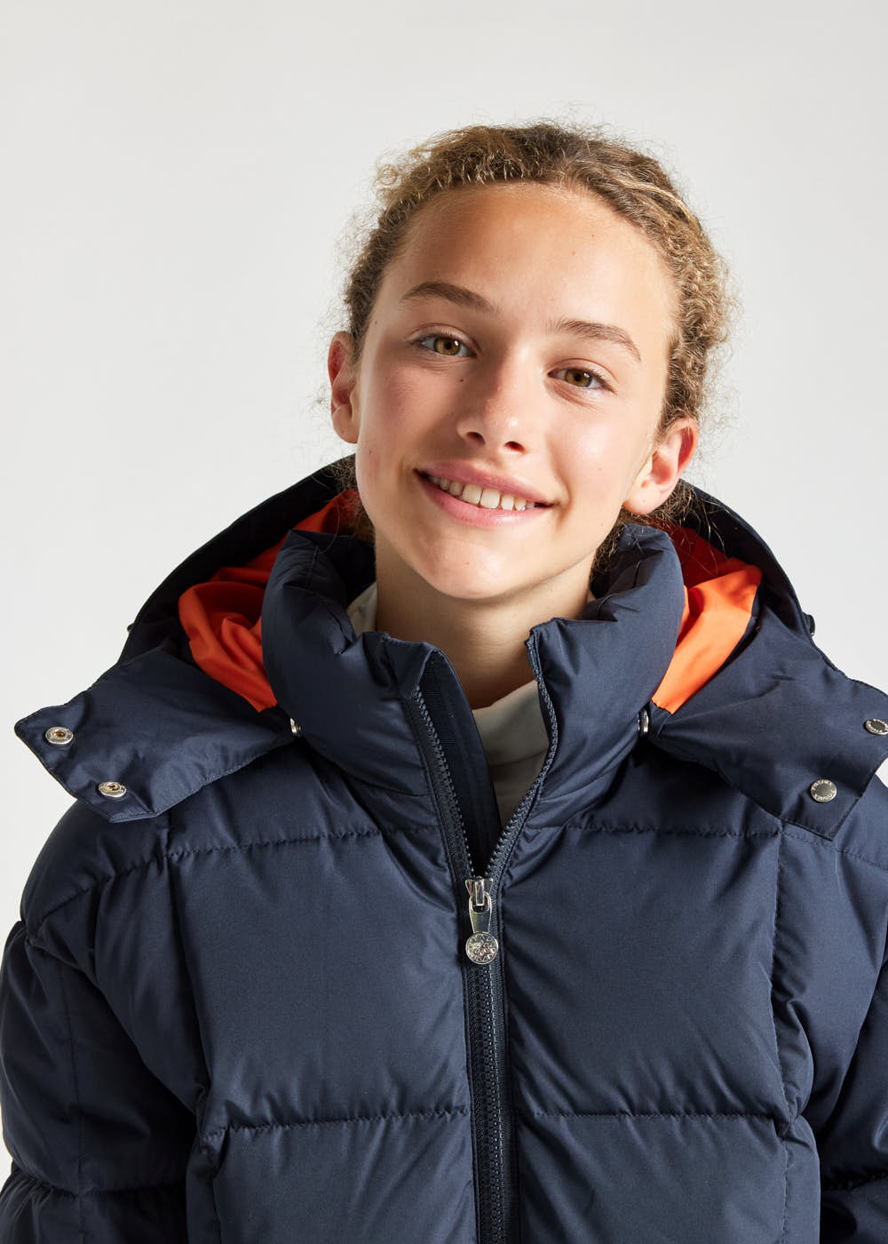 Kids' Pyrenex Alma hooded down jacket amiral-10