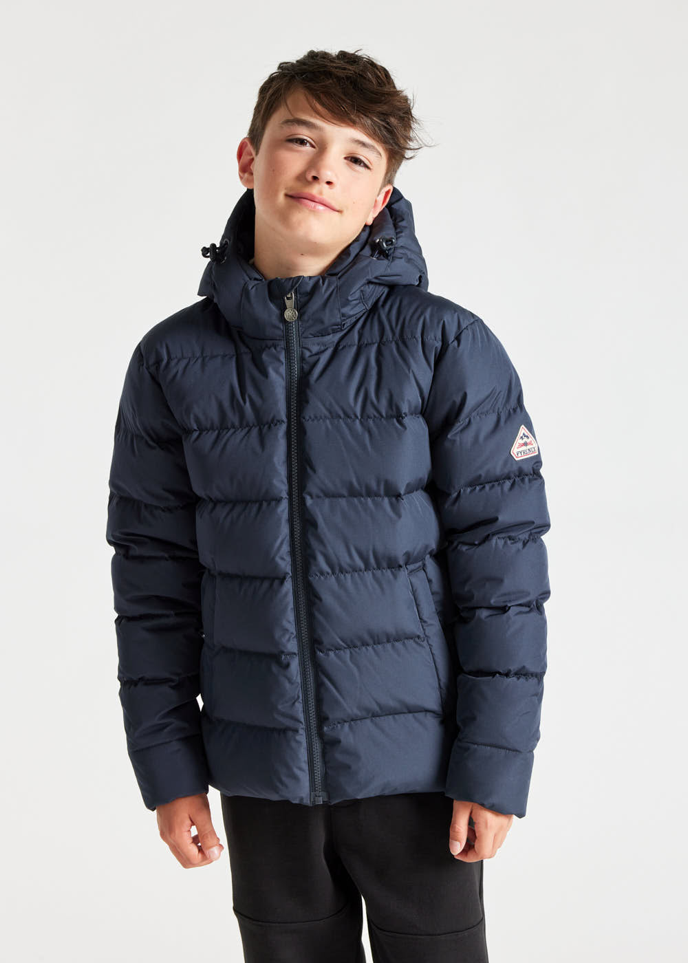 Kids' Pyrenex Spoutnic hooded down jacket amiral-6