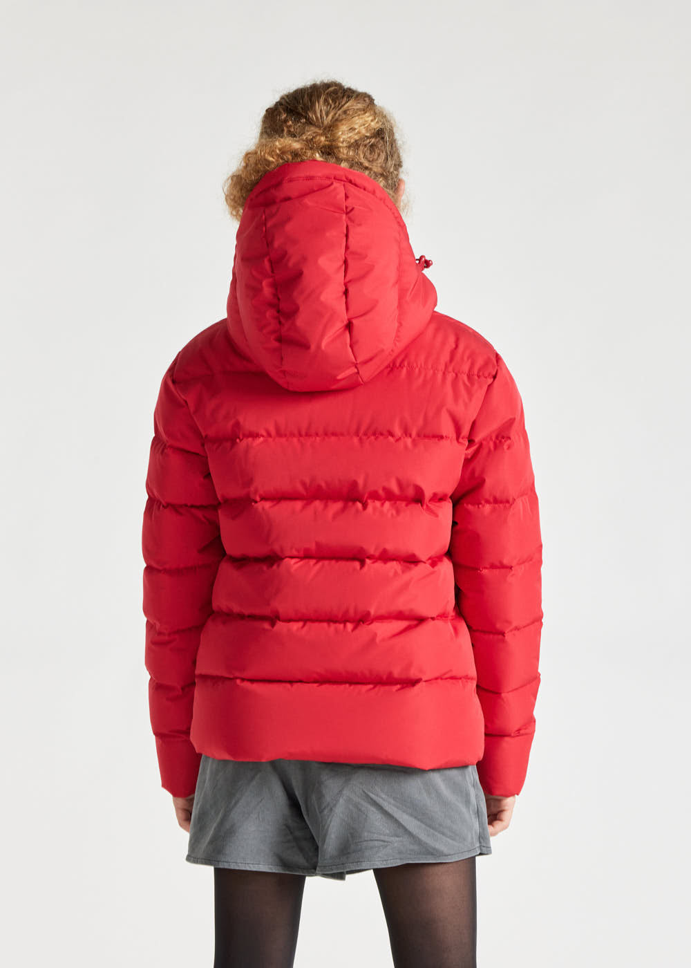 Kids' Pyrenex Spoutnic hooded down jacket ribbon-red-8