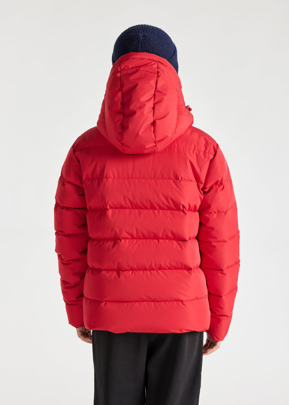 Kids' Pyrenex Spoutnic hooded down jacket ribbon-red-4