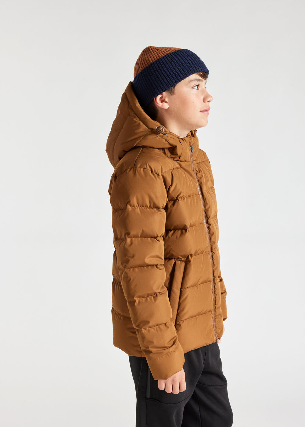 Kids' Pyrenex Spoutnic hooded down jacket terra-3