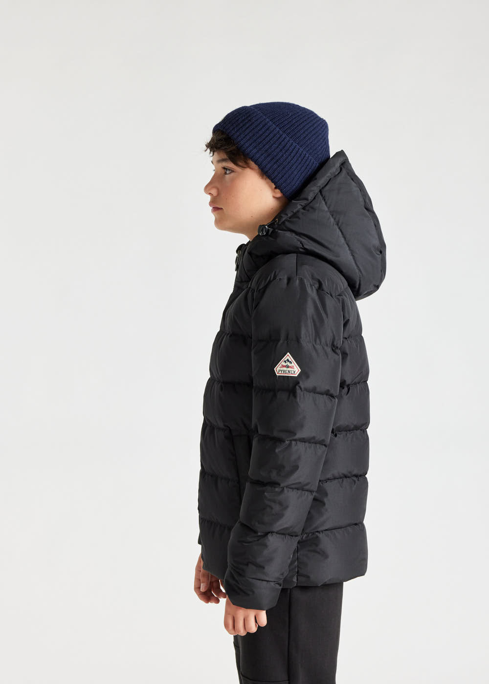 Kids' Pyrenex Spoutnic hooded down jacket black-5