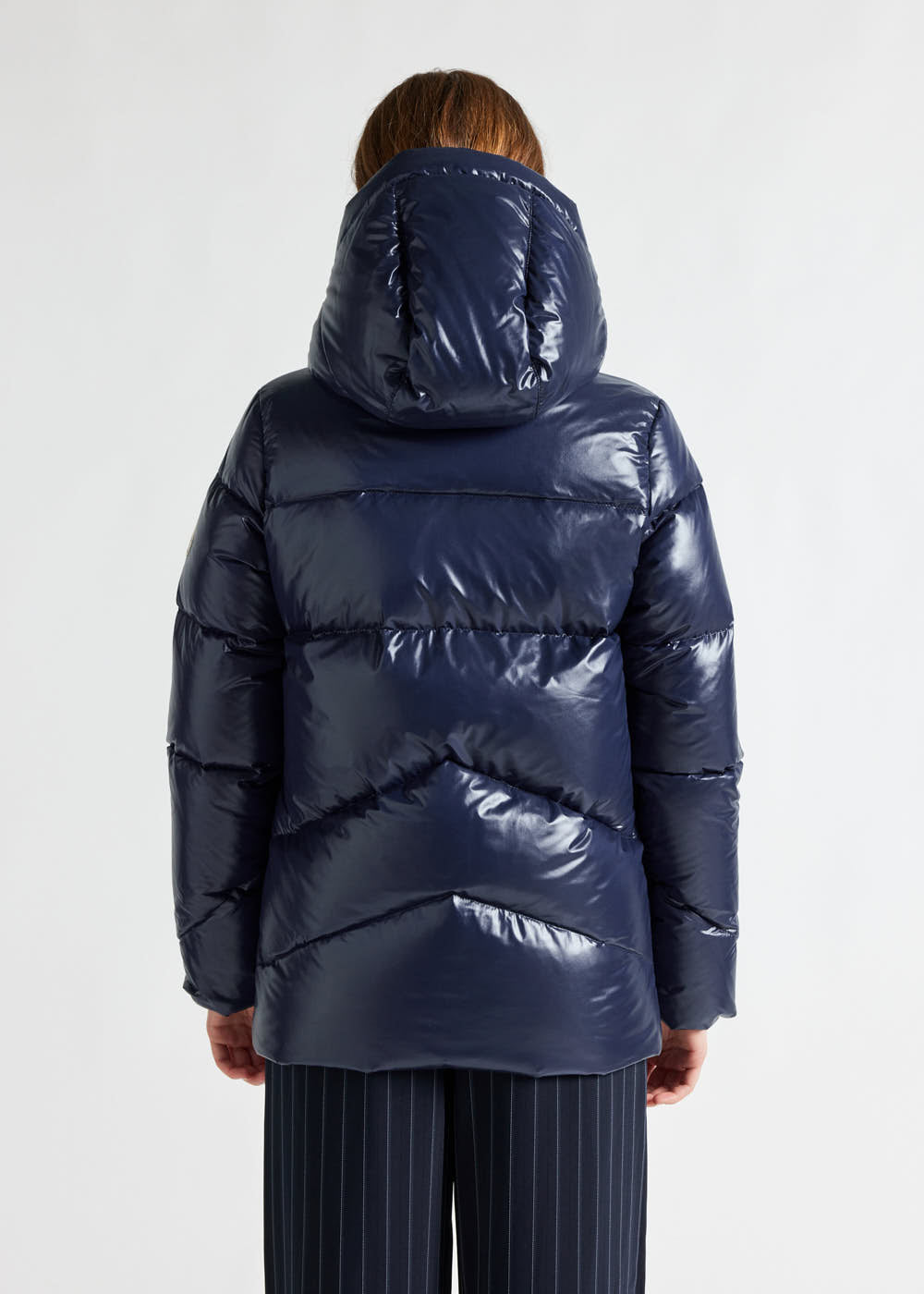 Pyrenex Galactic glänzende Daunenjacke für Damen mit Kapuze Amiral-5