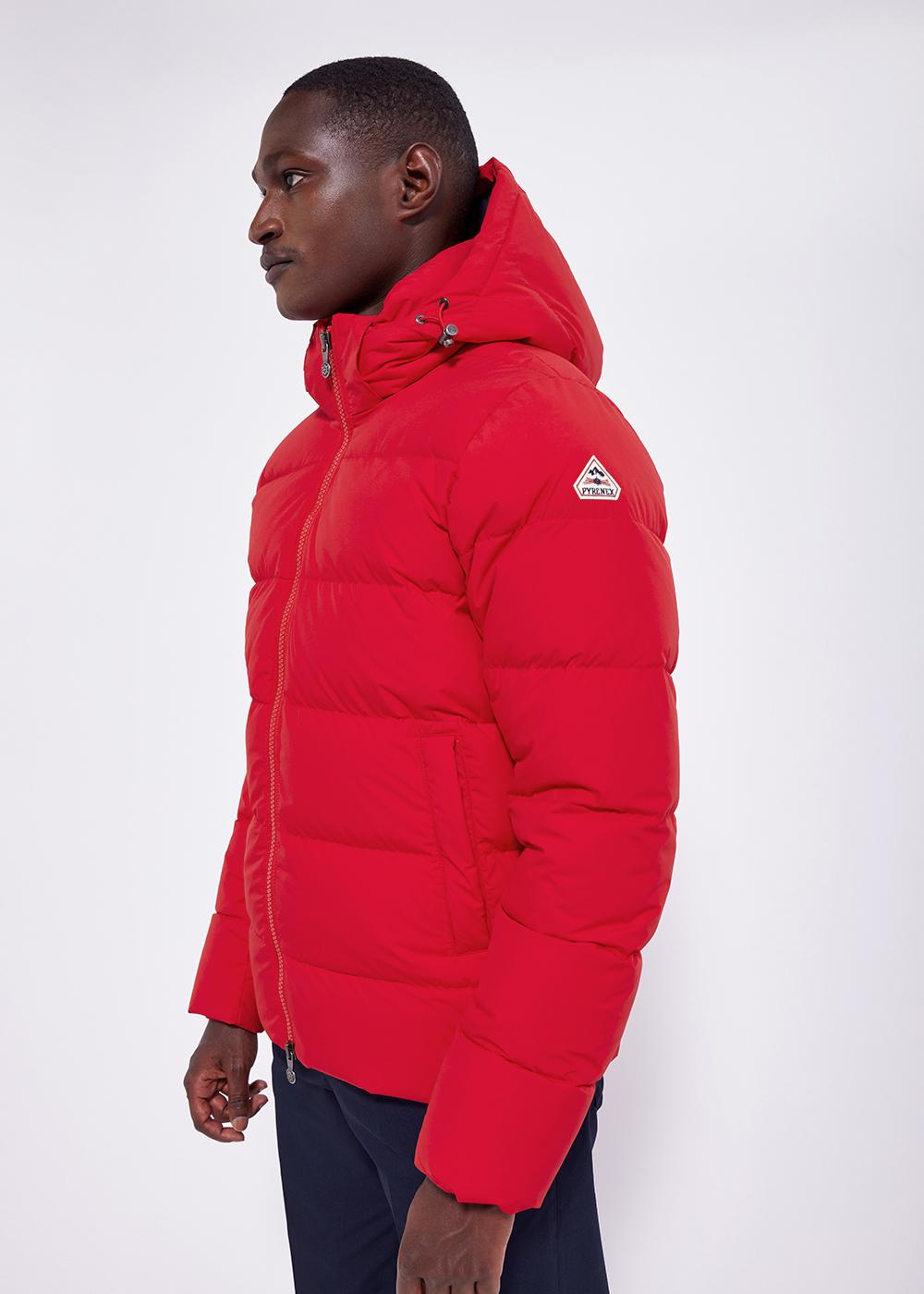 Pyrenex Spoutnic down jacket with removable hood chineese-red-3