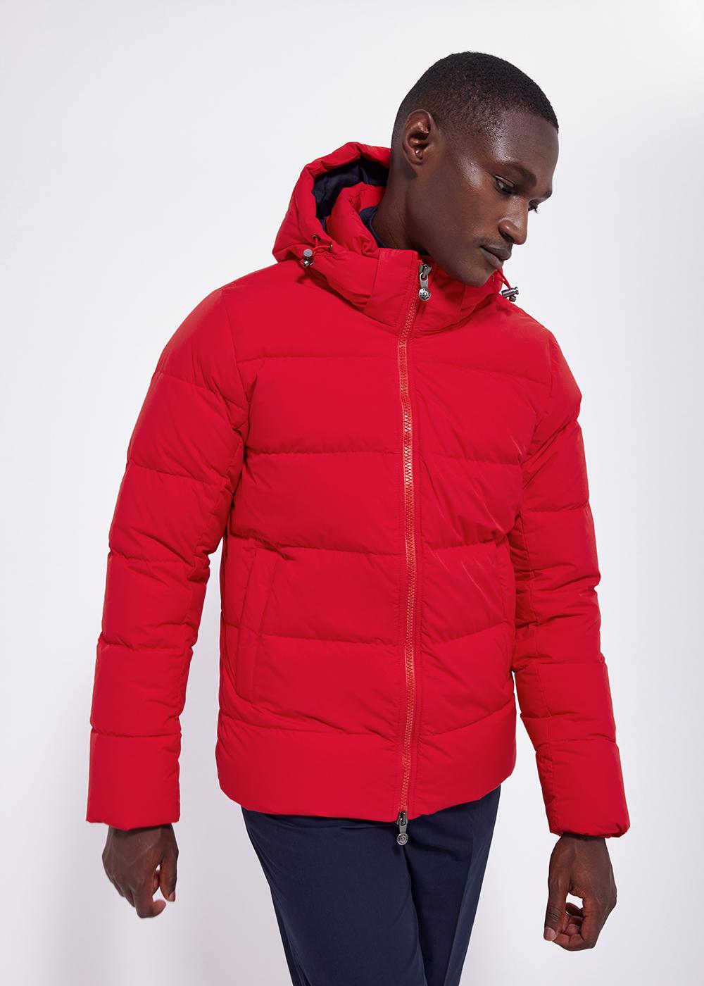 Pyrenex Spoutnic down jacket with removable hood chineese-red-1