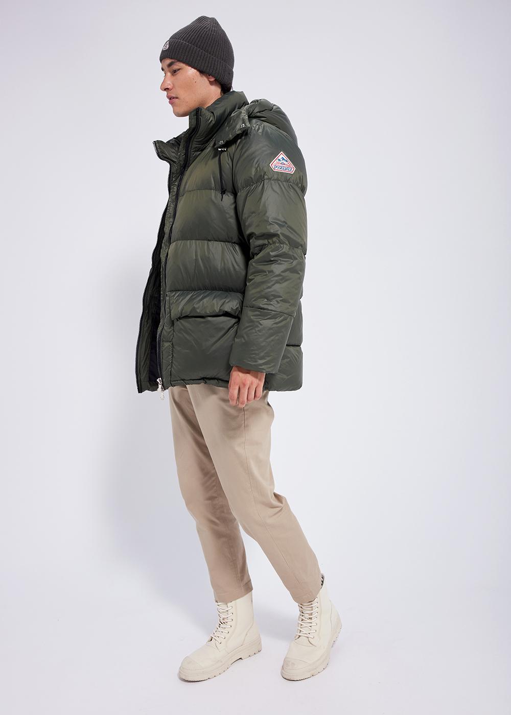 Doudoune à capuche pour homme Pyrenex Evolve Deep khaki-2